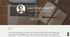 Desktop Screenshot of lancehollander.com