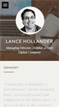 Mobile Screenshot of lancehollander.com