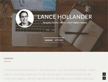 Tablet Screenshot of lancehollander.com
